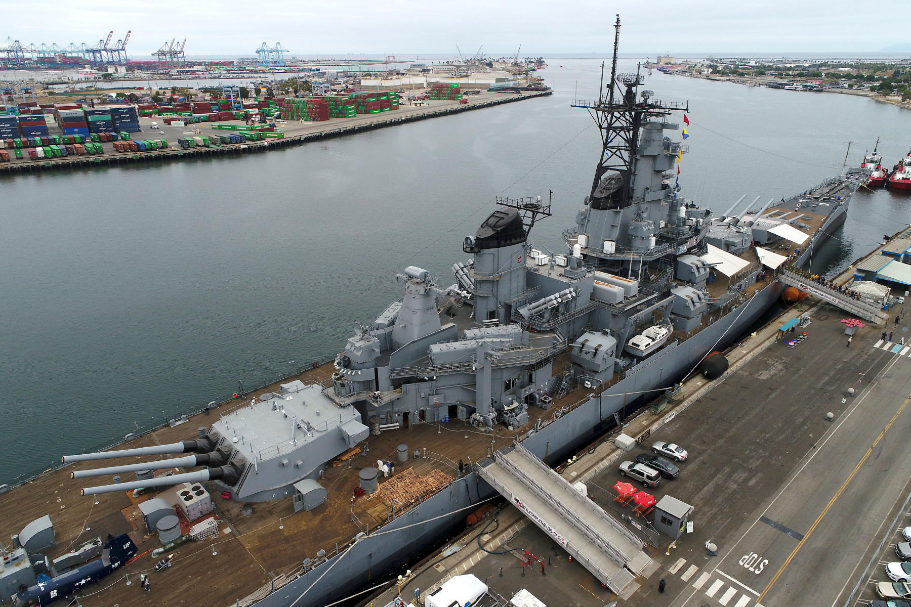 Battleship USS Iowa in Long Beach, CA