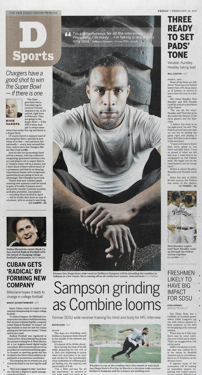 As seen in The San Diego Union-Tribune newspaper, San Diego's only daily newspaper.  : In Print : Corporate and Event Photographer