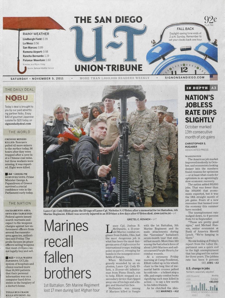 As seen in The San Diego Union-Tribune newspaper, San Diego's only daily newspaper.  : In Print : Corporate and Event Photographer