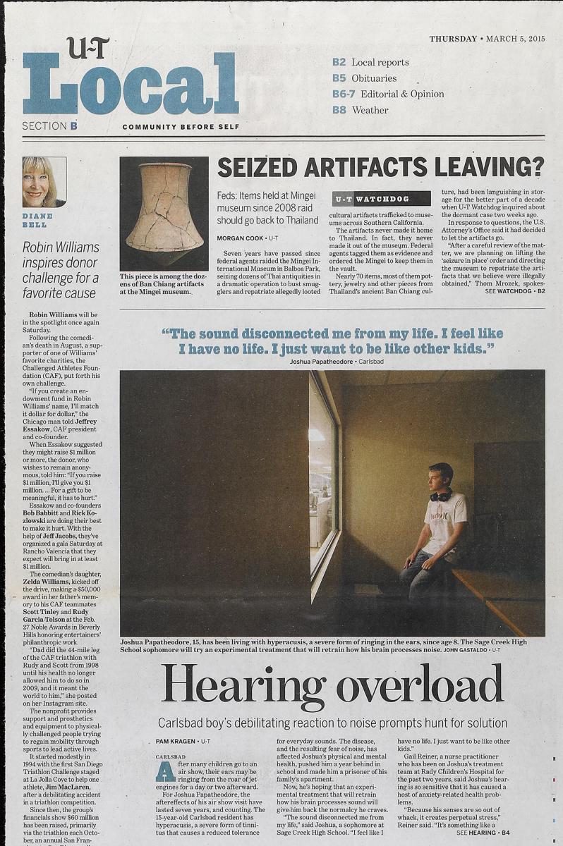 As seen in The San Diego Union-Tribune newspaper, San Diego's only daily newspaper.  : In Print : Corporate and Event Photographer