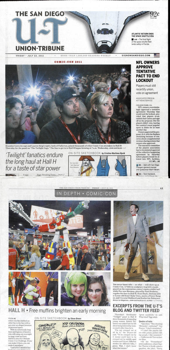 As seen in The San Diego Union-Tribune newspaper, San Diego's only daily newspaper.  : In Print : Corporate and Event Photographer