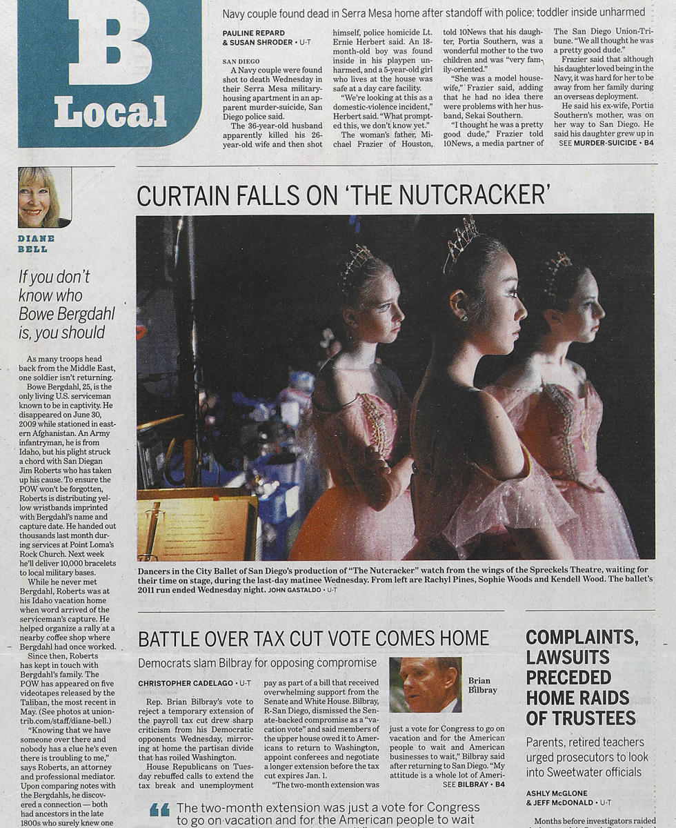 As seen in The San Diego Union-Tribune newspaper, San Diego's only daily newspaper.  : In Print : Corporate and Event Photographer