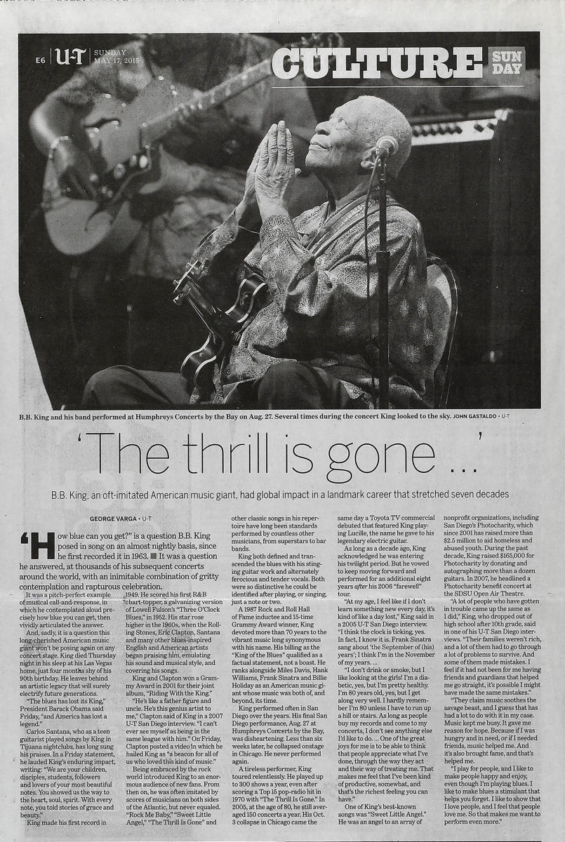 As seen in The San Diego Union-Tribune newspaper, San Diego's only daily newspaper.  : In Print : Corporate and Event Photographer