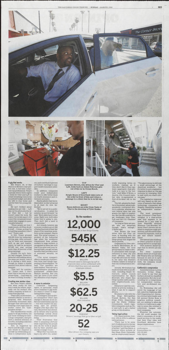 As seen in The San Diego Union-Tribune newspaper, San Diego's only daily newspaper.  : In Print : Corporate and Event Photographer
