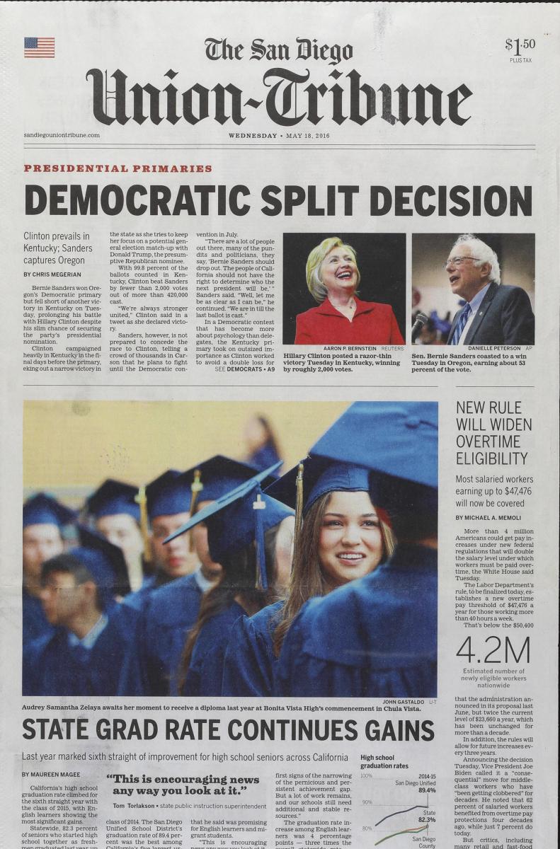 As seen in The San Diego Union-Tribune newspaper, San Diego's only daily newspaper.  : In Print : Corporate and Event Photographer