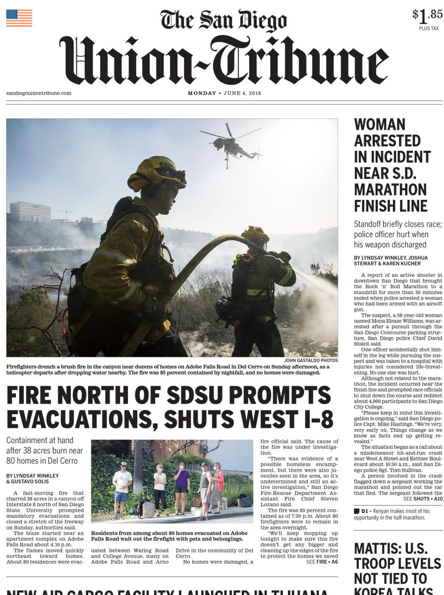As seen in The San Diego Union-Tribune newspaper, San Diego's only daily newspaper.  : In Print : Corporate and Event Photographer