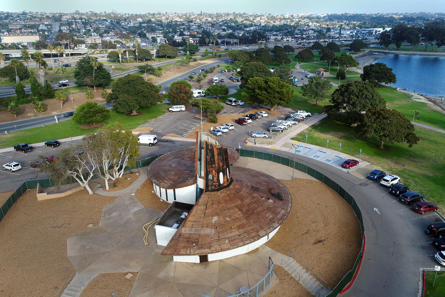 San Diego Visitor's Center  roofing renovation : Dronework : Corporate and Event Photographer