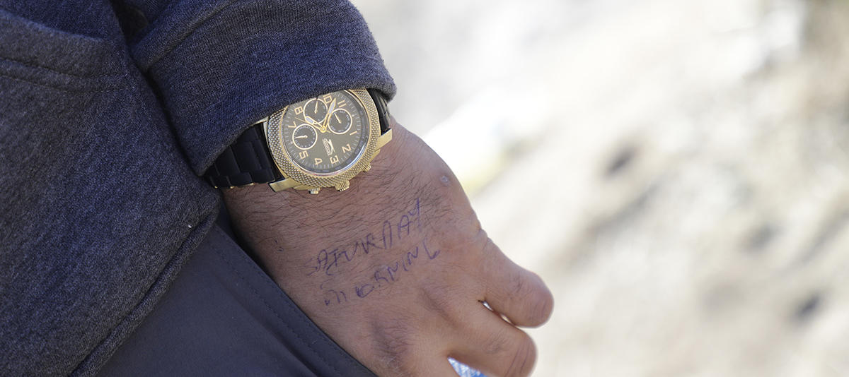 Temporary migrant camp, Jacumba, California, November 2023